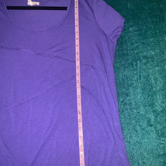 Jockey Purple Asymmetrical Short Sleeve Tee - Picture 11 of 11